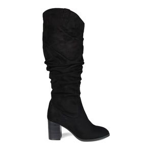 Journee Collection Aneil Extra Wide Calf Black Boots